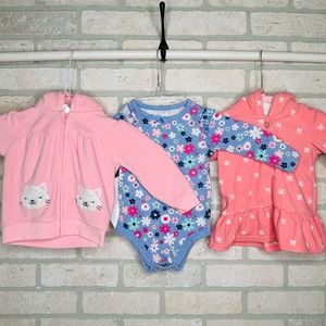 12 Month Bundle Fleece Sweater Long Sleeve Onesie
